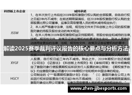 解读2025赛季裁判评议报告的核心要点与分析方法