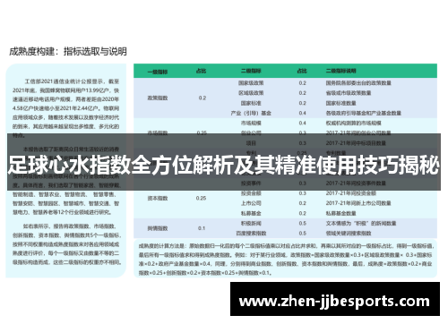足球心水指数全方位解析及其精准使用技巧揭秘 足球心水指数全方位解析及其精准使用技巧揭秘